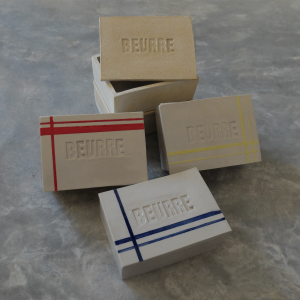 beurriers français ou beurriers à eau rectangulaires